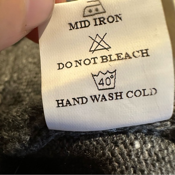 Simply Couture Sm Mixed Media Gray Tunic Sweater Dress Crochet Lace Asymmetric - Picture 9 of 9